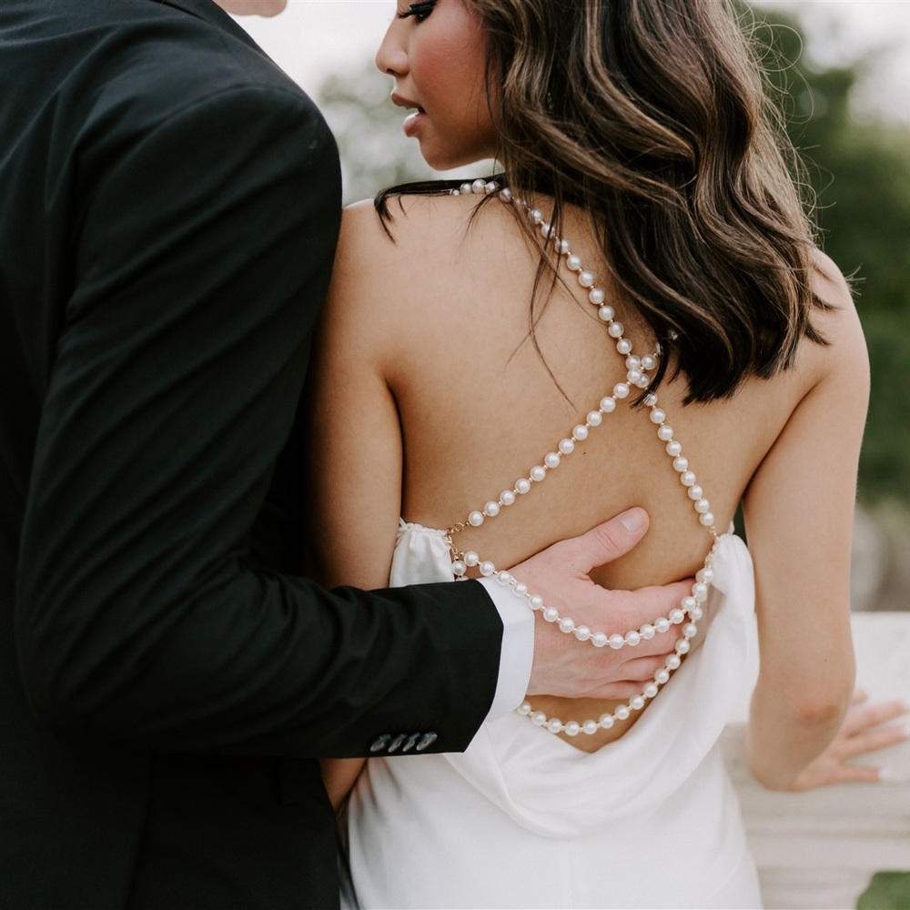 Retrofete Electra Dress in White
Perfect for brides! Only worn once!!!